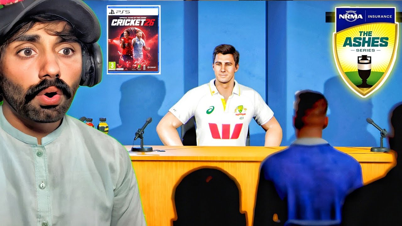 THE ASHES😱 CAPTAIN PRESS CONFERENCE🔥 CRICKET 26 PS5 GAMEPLAY IN HINDI URDU