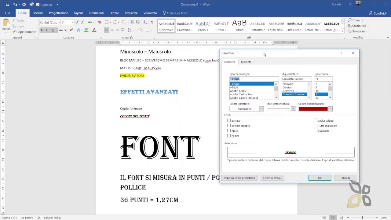 ECDL Modulo 3 - Sezione 3 - Capitolo 1 -  Formattare un Testo