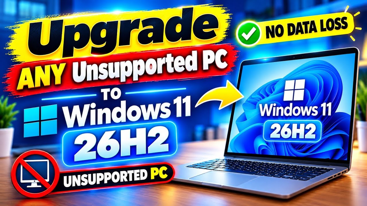 Обновление Windows 10 до Windows 11 26H2 без потери данных | Поддерживаемые и неподдерживаемые ПК