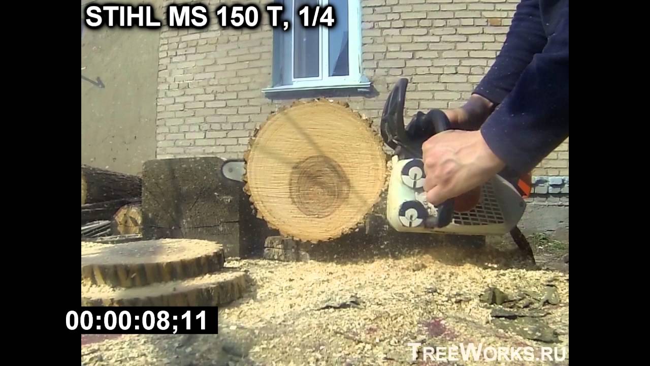 Stihl 150 (muffler mod) vs Stihl 192