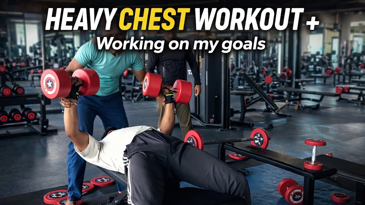 Heavy chest day | No shortcuts, just pressure, pain and progress. Big plans loading | Prince Raj |