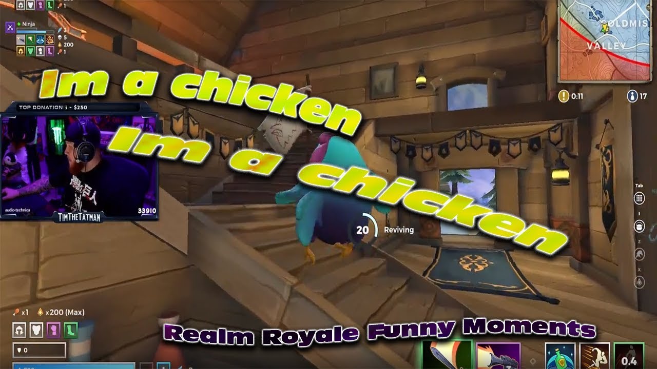 Realm Royale Funny Moments #1 Ninja and TimTheTatMan 100% WINRATE W/ NINJA TIMTHETATMAN SUMMIT1G