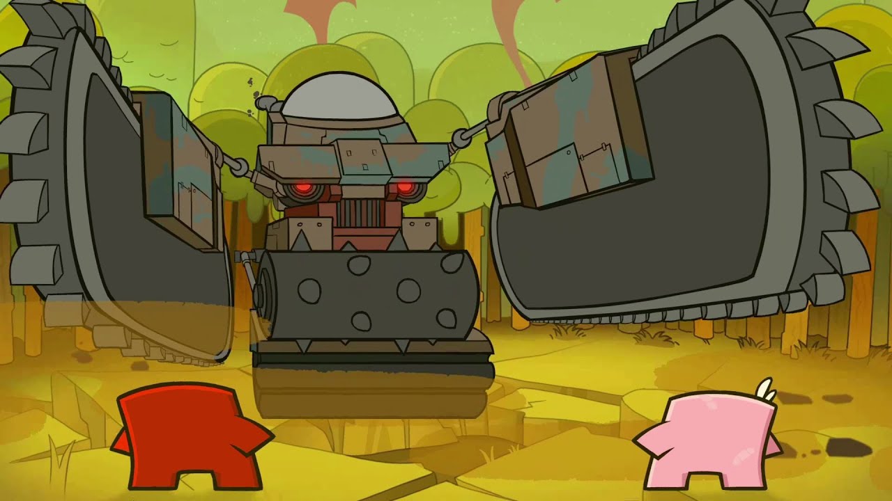 Super Meat Boy Forever - Big Slugger Boss Fight