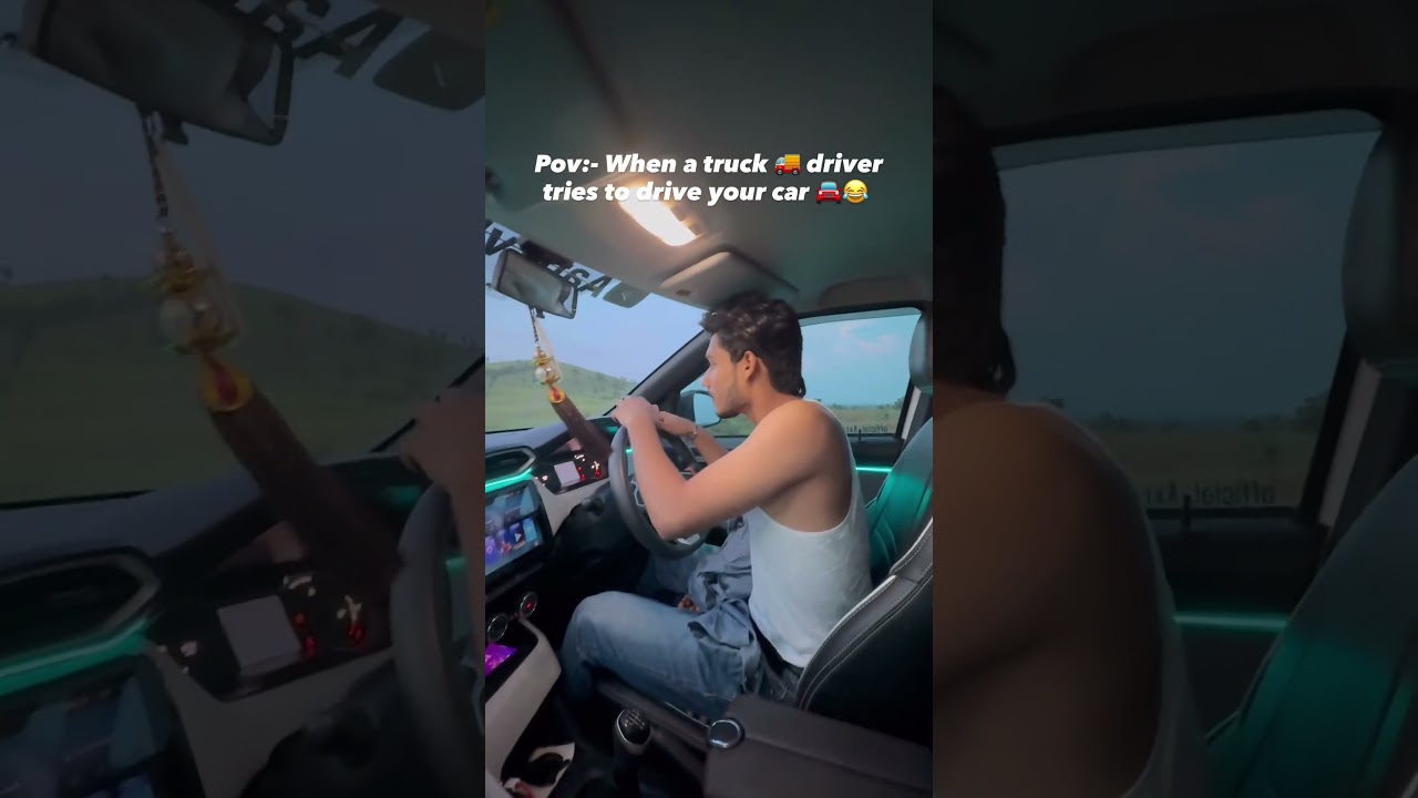 Jab Truck Driver Ne Car Chalayee 😅 #truckdriver #shorts #viral #youtubeshorts #trending #viralshort