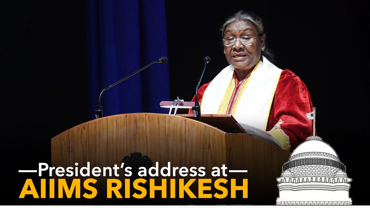 President Droupadi Murmu graces the Convocation Ceremony at AIIMS, Rishikesh