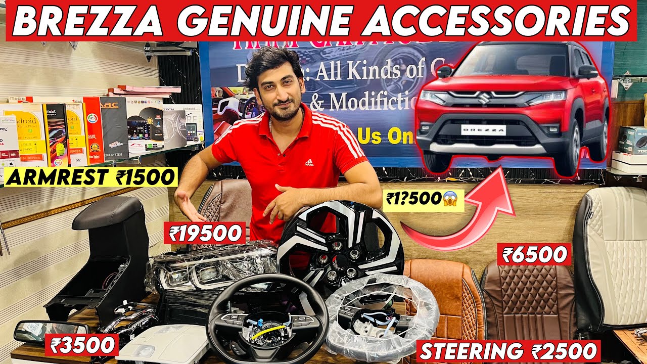 Brezza LXI to ZXI Full Modification ✅ Genuine Accessories & Interior Setup | Base to Top 2025