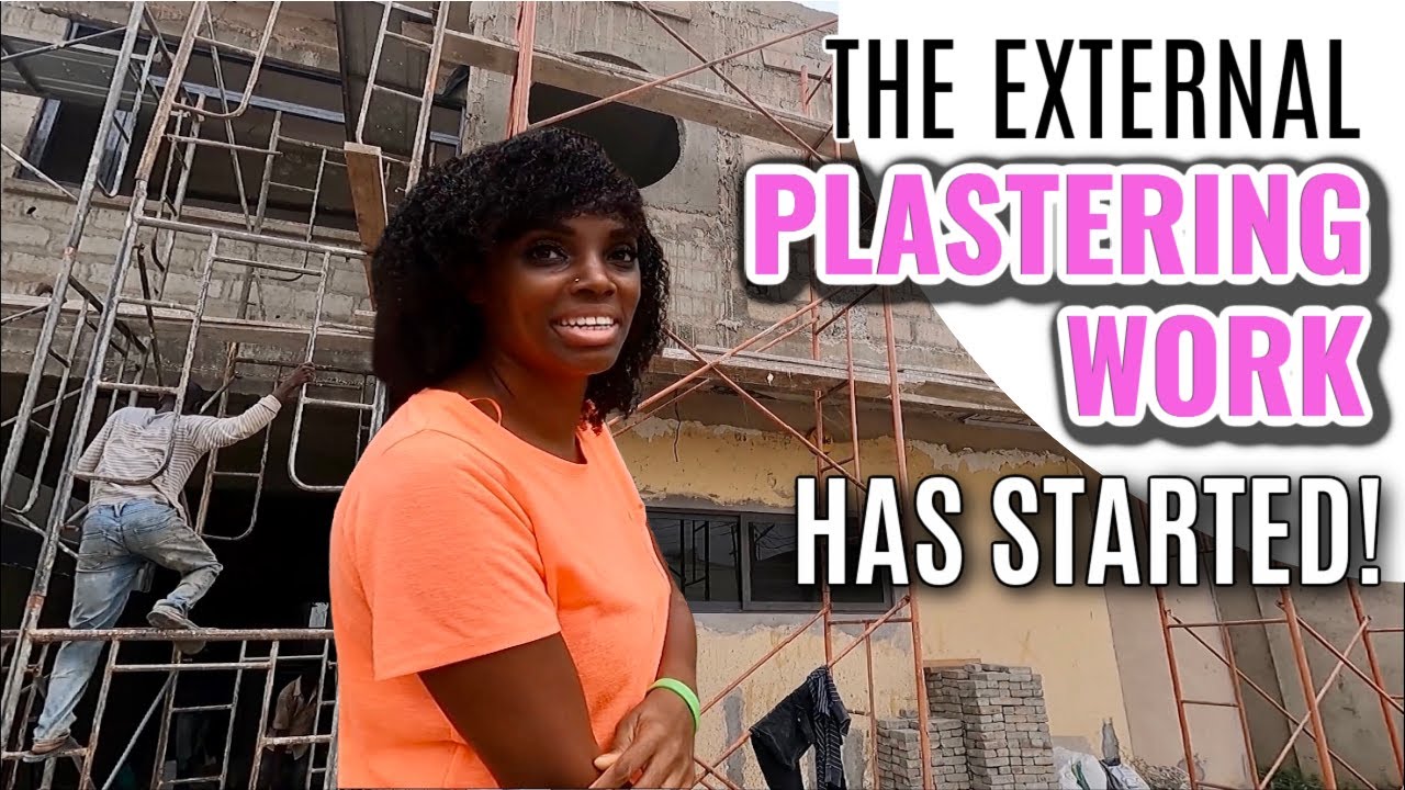 The Plastering Is Happening So Fast | Building Our Dream Home In Ghana