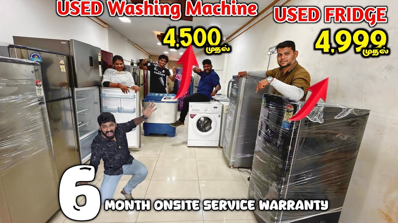 Used Fridge, Washing Machine, AC எல்லாமே கம்மி விலையில்-Best Buy-Light used appliances-Mr camera man