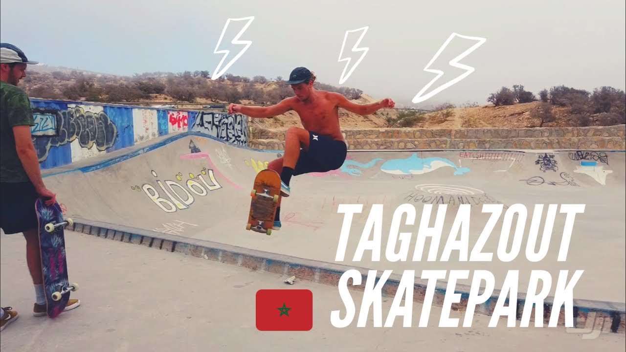 SKATE TAGHAZOUT BEST SKATEPARK MOROCCO  Maroc 2019 DJI OSMO POCKET