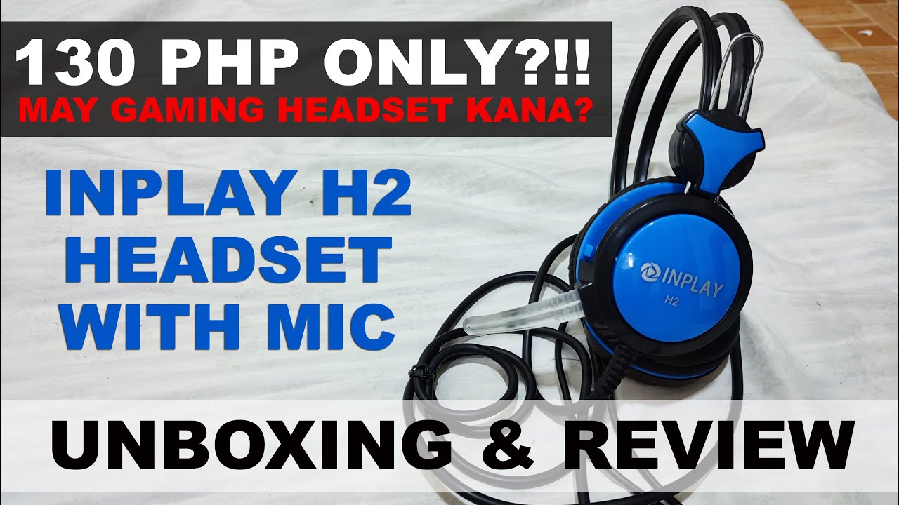 INPLAY H2 HEADSET with MIC MICROPHONE Unboxing and Product Review GAMING HEADPHONES #SLPR #SPR #LPR