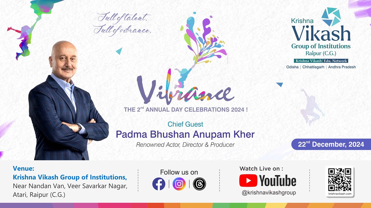 VIBRANCE-2024  ll KRISHNA VIKASH GROUP OF INSTITUTIONS, RAIPUR