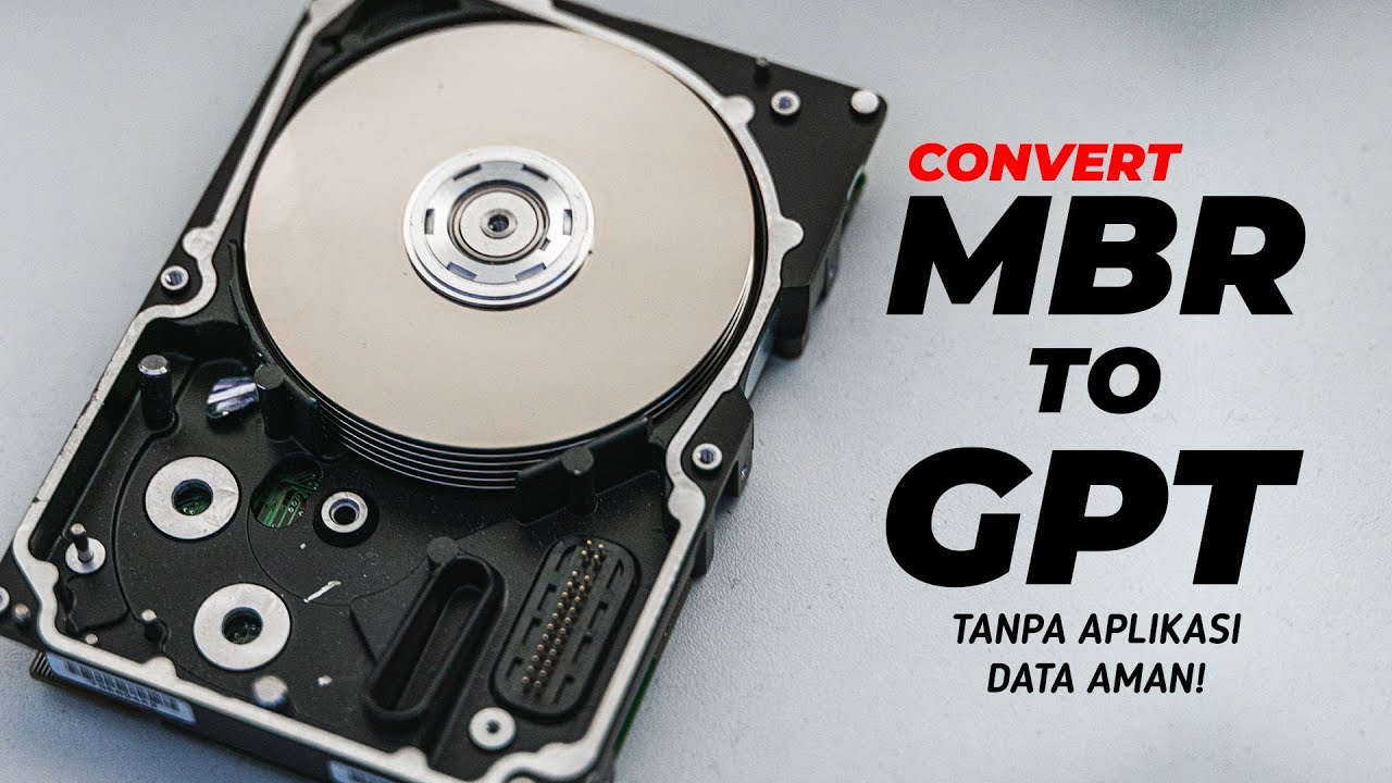 COBAIN SEMUA! Convert MBR ke GPT Tanpa Aplikasi dan Tanpa Kehilangan Data LENGKAP!