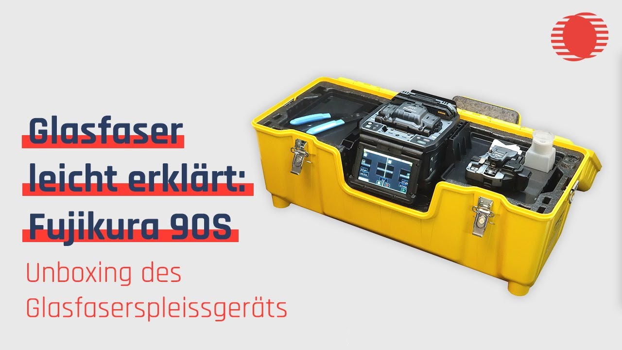 Fujikura 90S Glasfaserspleißgerät mit Telekom-Zulassung Teil 1: Unboxing | Opternus GmbH