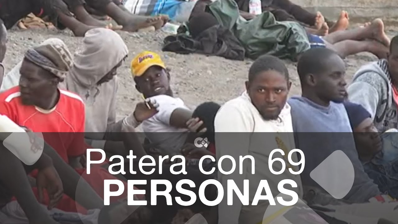 El sur de Tenerife recibió una patera con 69 personas a bordo