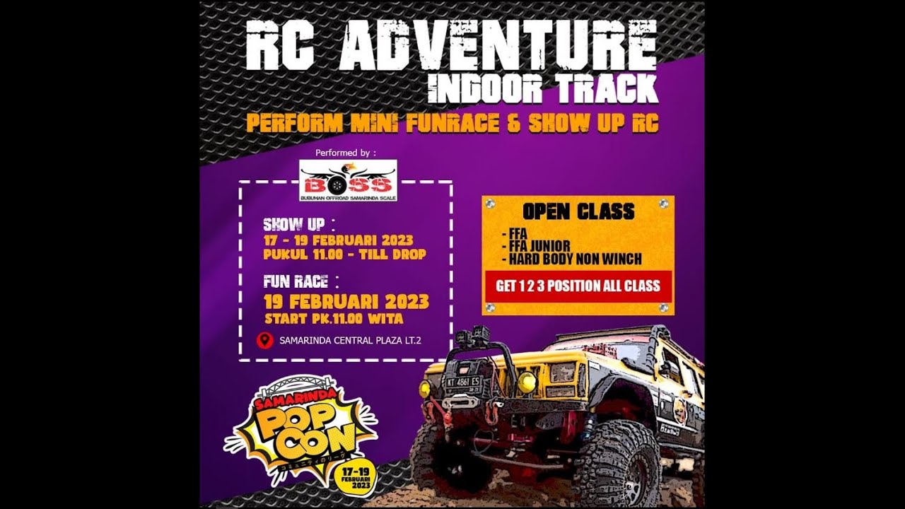 RC Adventure Mini Fun Race | Samarinda Pop Con | SCP Indoor Track
