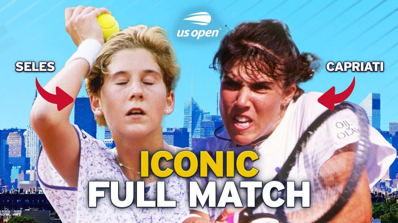 Monica Seles (Aged 17) vs. Jennifer Capriati (Aged 15) | Iconic Full Match | 1991 US Open Semifinal