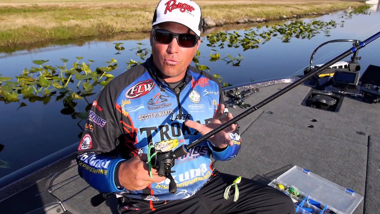 Bass Fishing: How to catch big bass using Hollow Body Frogs with Scott Martin