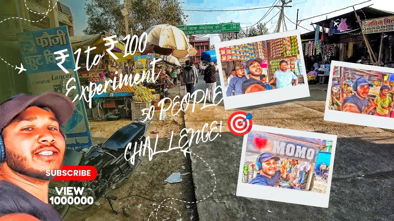 The 50 People Challenge! 🎯 | ₹1 to ₹100 Money Experiment #BlogChallenge#SocialExperiment