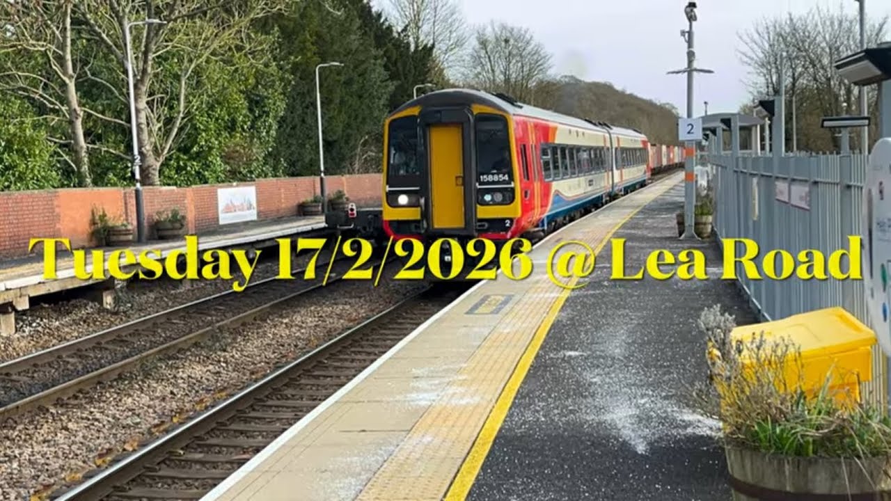 Every train that I filmed Tuesday 17/2/2026 at Lea Road in one video 👍✔️