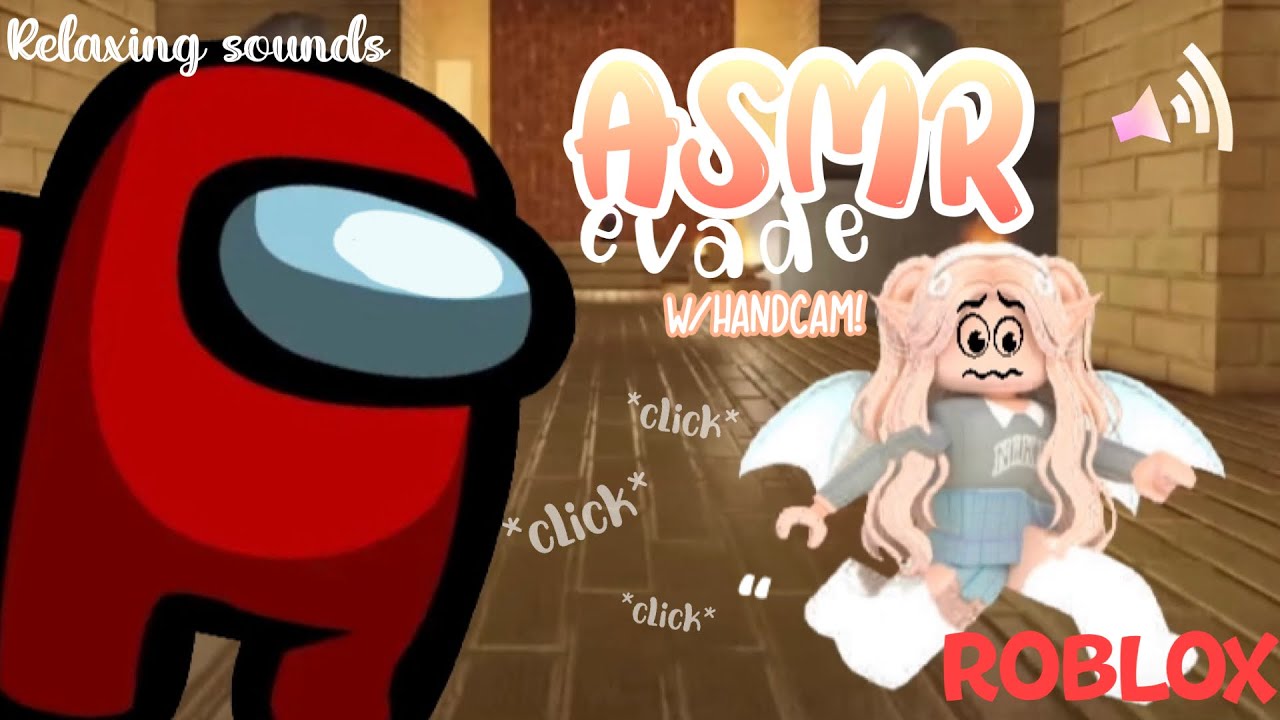 ROBLOX evade but it’s keyboard asmr!(w/handcam)*im a noob btw*