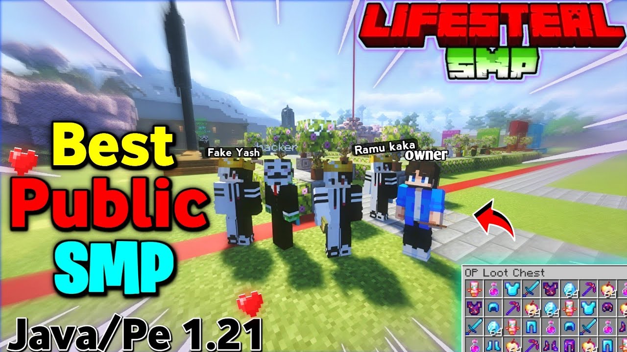 Best Public SMP Server Minecraft 1.21 😱 | FREE Join + 24/7 Online (Java/PE) & Cracked 🔥