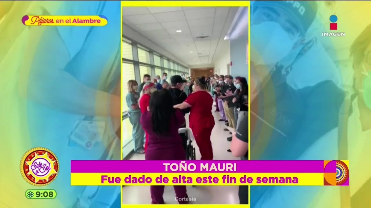 Imágenes y declaraciones de Toño Mauri tras salir del hospital