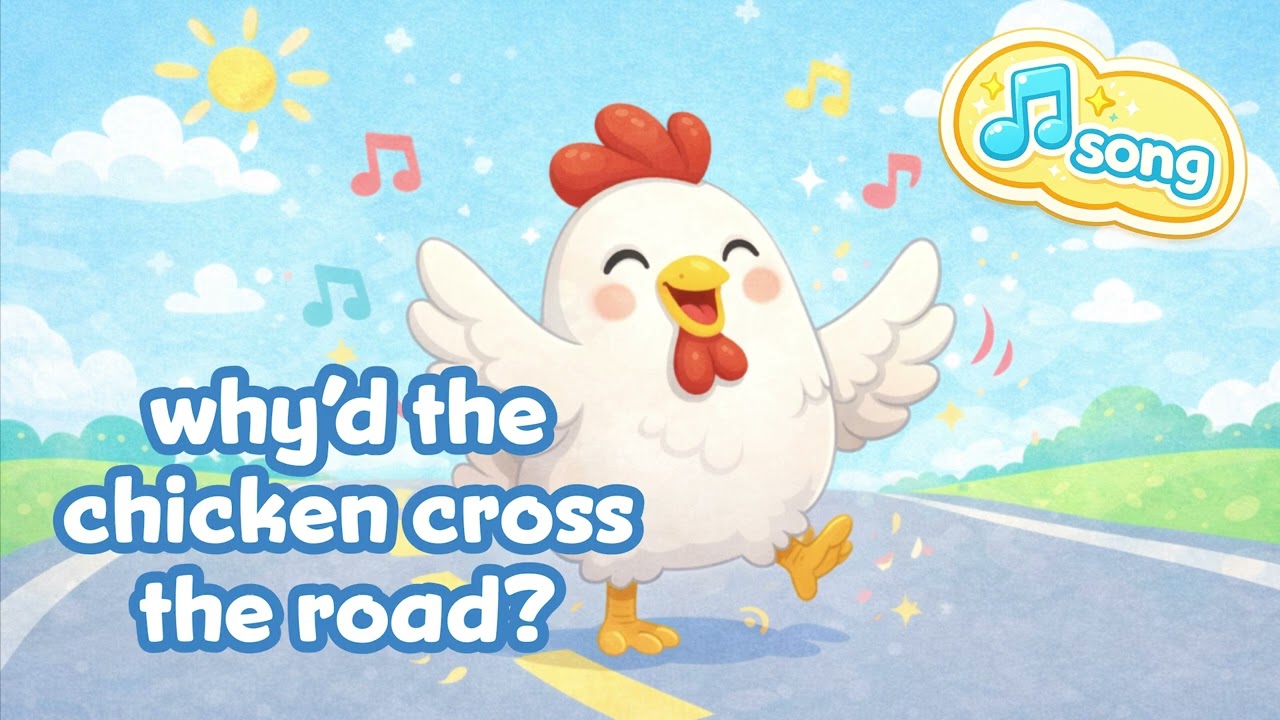 Why’d the Chicken Cross the Road? 🐔😂 | Silly Kids Song