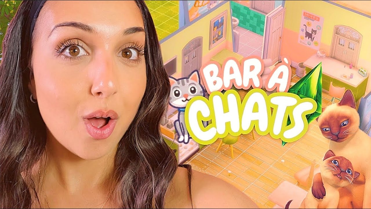 J’ai construis un BAR À CHATS fonctionnel ! 🐈 l challenge sims 4