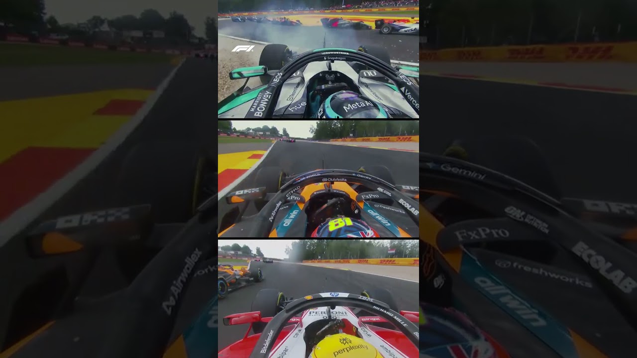 George Russell Crashes OUT Of The Belgian Grand Prix 😱