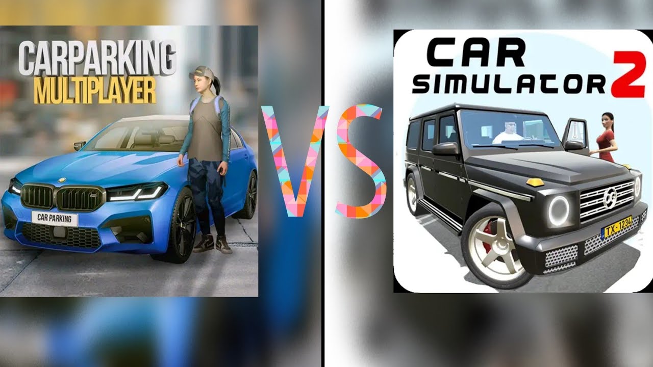 CPM vs CS2 || car parking multiplayer & car simulator 2