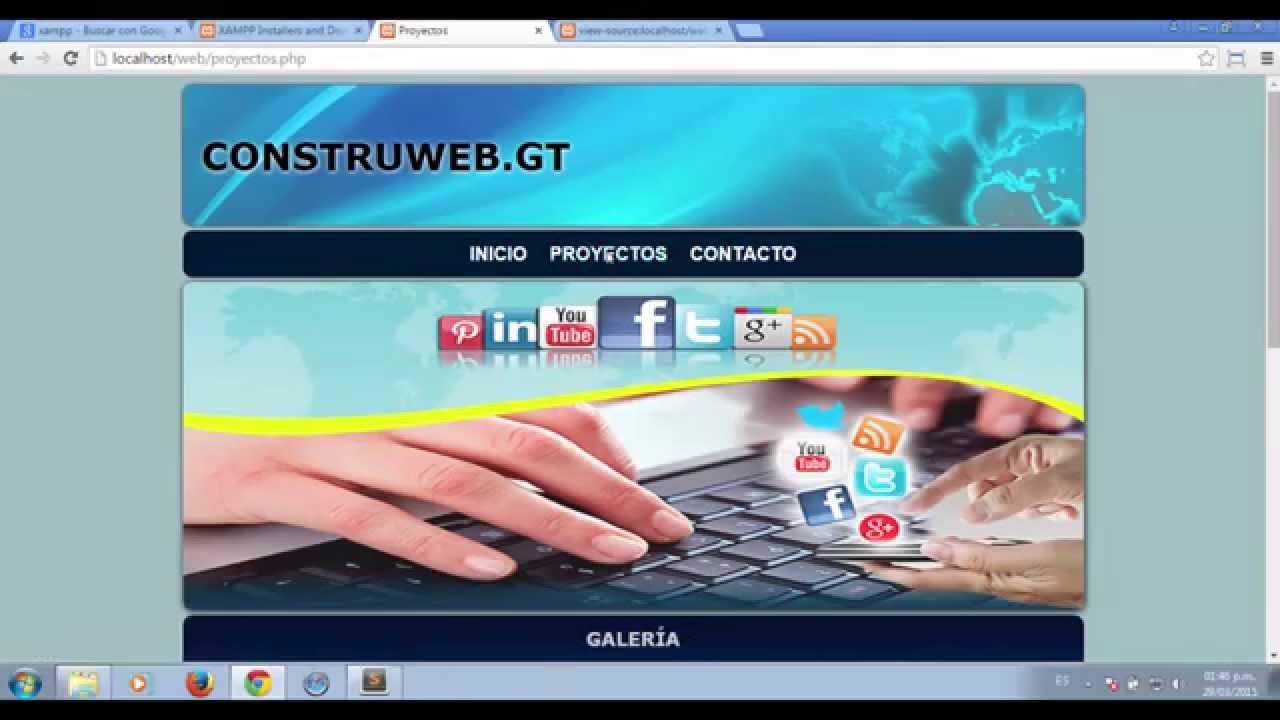 Crear Plantilla Web en PHP