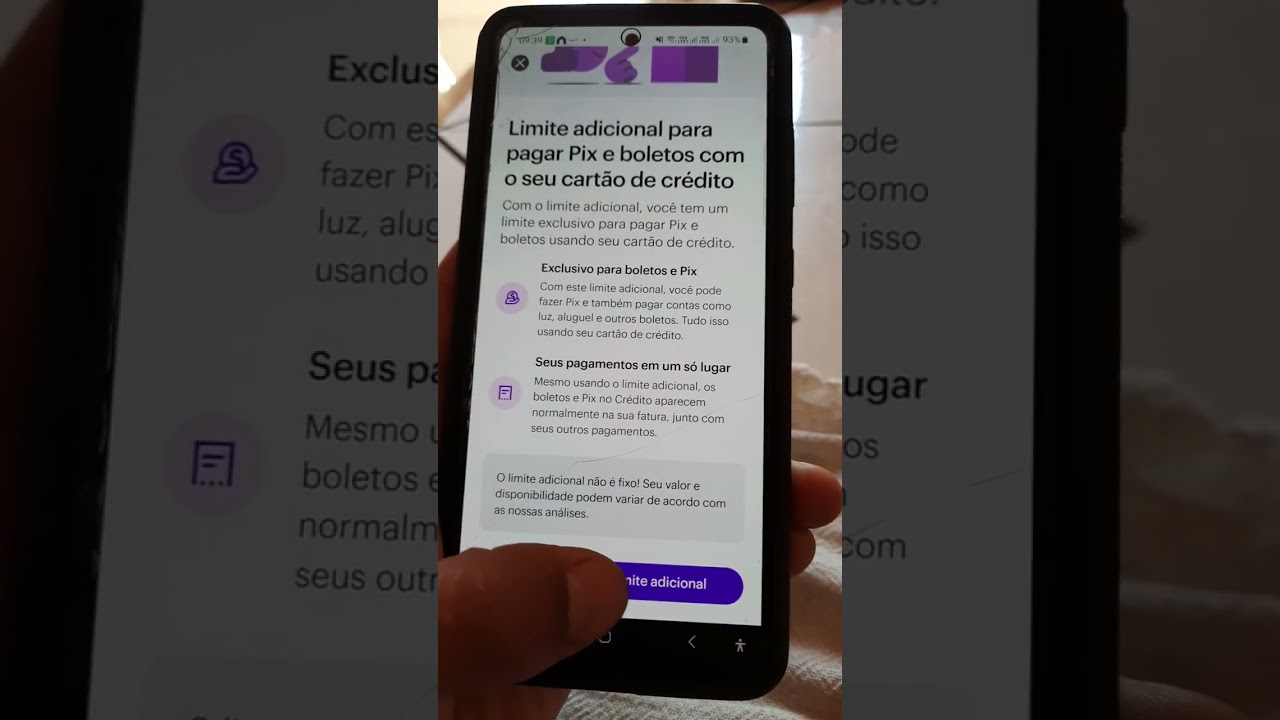 Limite Adicional Nubank Para Pagar Pix e Boletos