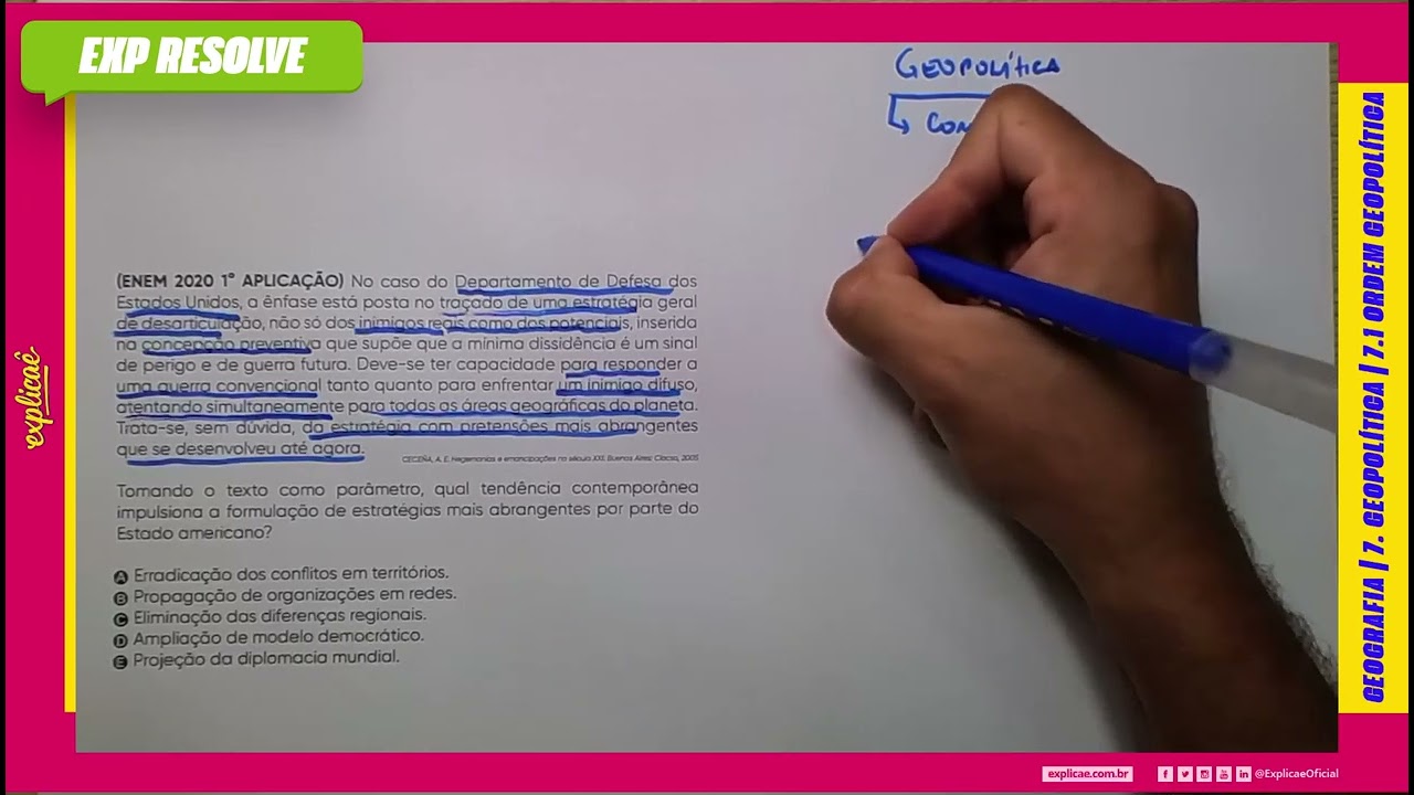 NO CASO DO DEPARTAMENTO DE DEFESA DOS ESTADOS UNIDOS, A ÊNFASE ESTÁ POSTA (...) | ORDEM GEOPOLÍTICA