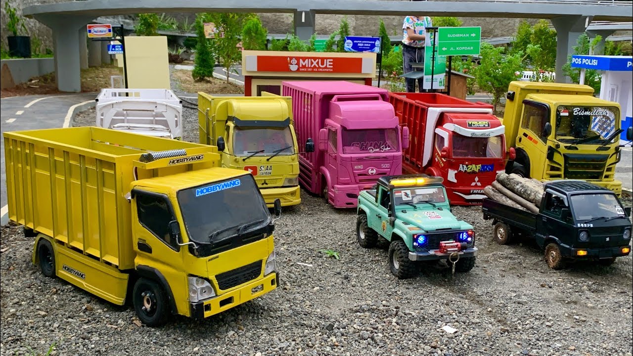 Kopdar Mobil truk Oleng Bareng Mobil Mobilan Rc di Diorama Si Aa Zafran