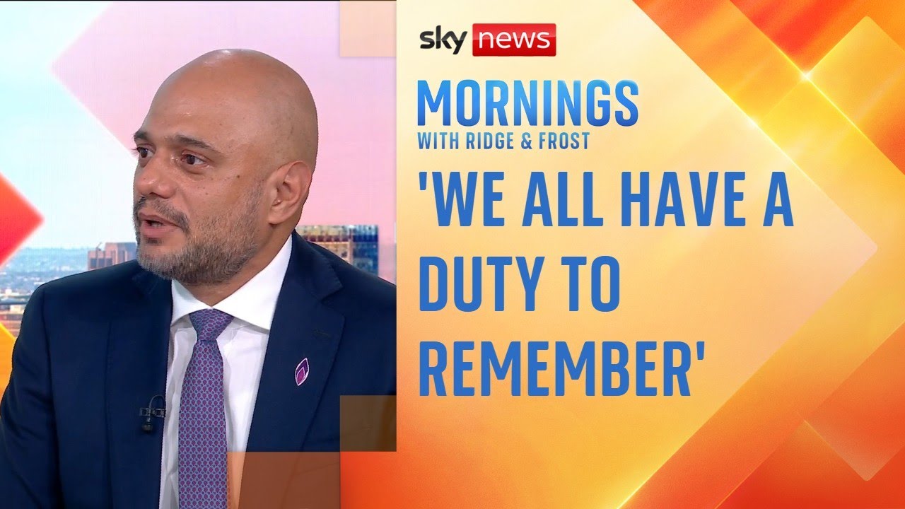 Holocaust Memorial Day: Sir Sajid Javid says we have 'a responsibility to fight' antisemitism