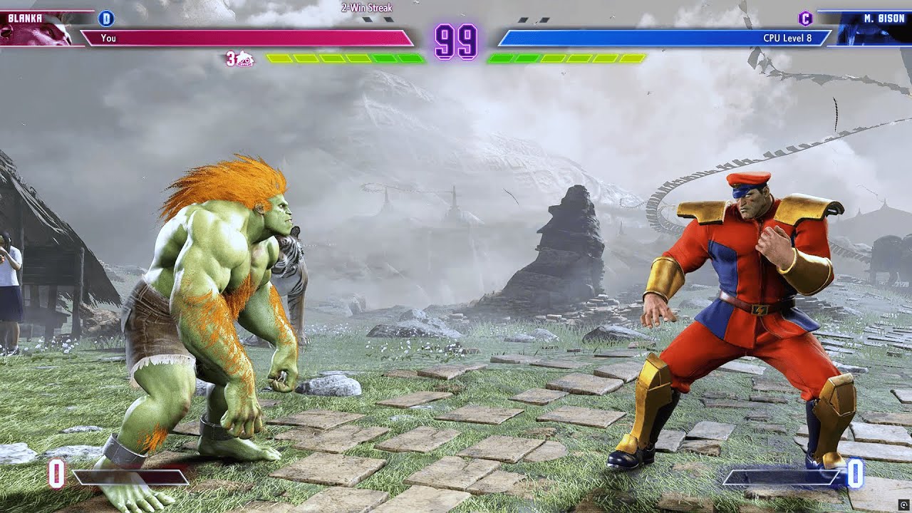 Бланка против М. Бисона (самый сложный уровень) - Street Fighter 6. | Эпическая битва
