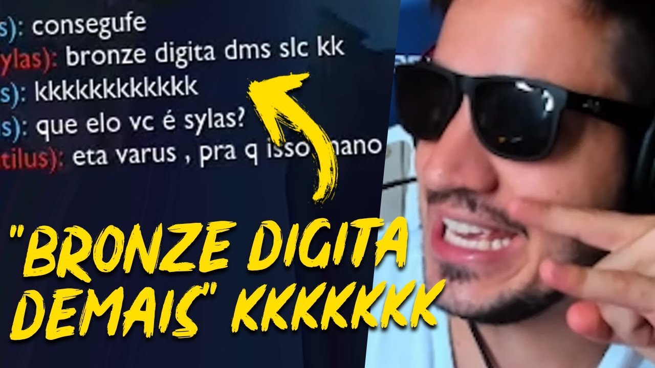 O CARA ME CHAMOU DE BRONZE HAHAHAHAHHA