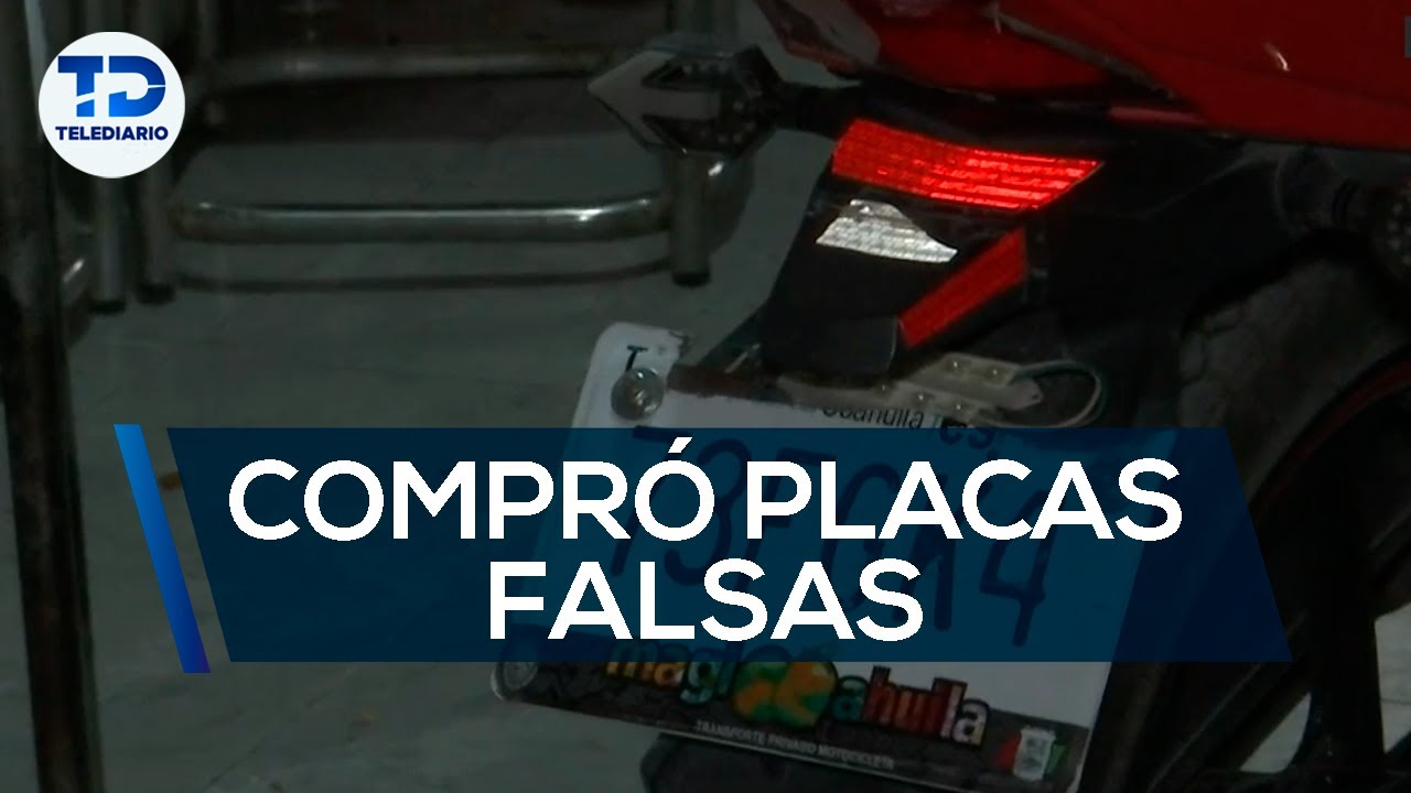 Hombre compró placas por redes sociales y terminó detenido en Torreón