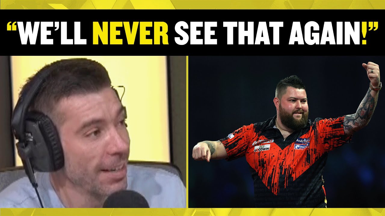 Andy Goldstein & Darren Ambrose react to Michael Smith's 9-Dart finish against Michael Van Gerwen! 👏