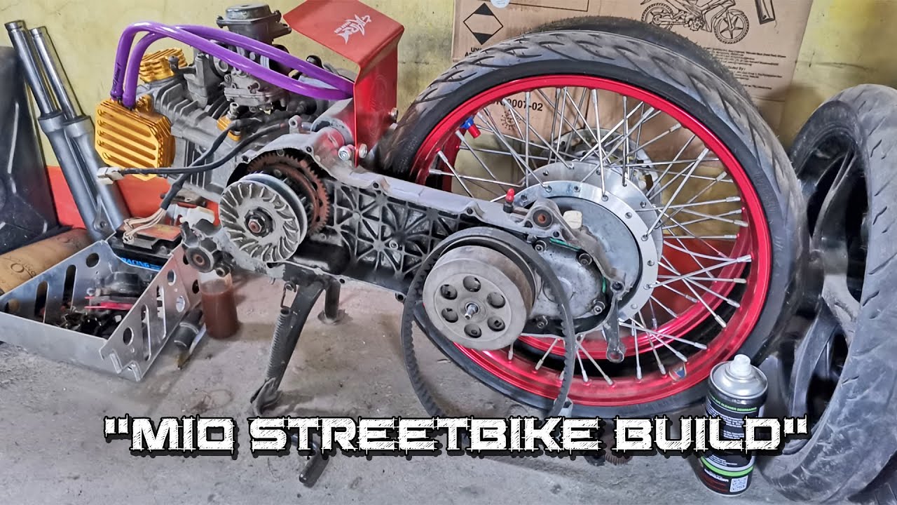 MIO STREETBIKE BUILD PART 1 | PAINT CHASSIS
