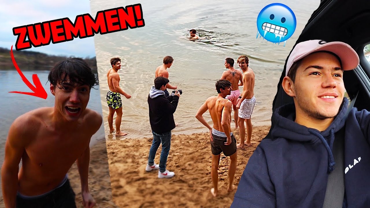 ZWEMMEN IN IJSKOUD WATER!