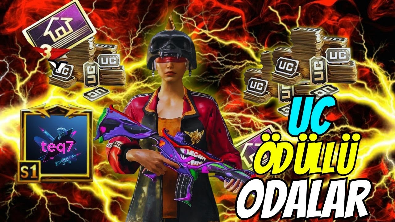 PUBG MOBİLE UC ÖDÜLLÜ ODALAR !! 🎁GEL 120-360-660-1080 UC'Yİ KAP #pubgmobile #pubglive