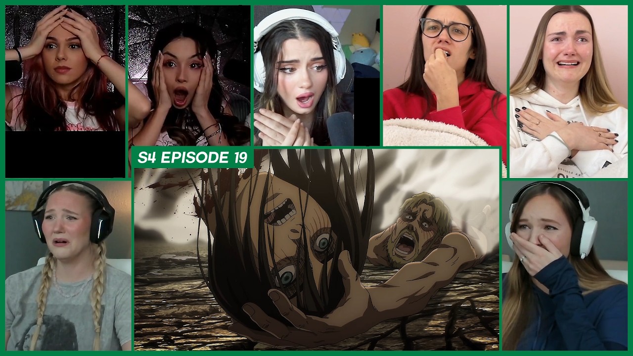 [GIRLS REACT] Gabi shoots Eren | Porco's Death | Attack on Titan Season 4 Ep 19 Girl Reaction Mashup