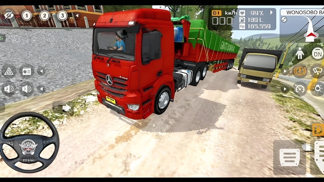 A biggest treller truck offroading video 😥😥 krnd gadi game 