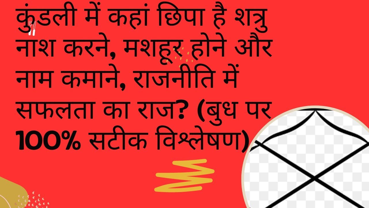 कुंडली में कहां छिपा है शत्रु नाश करने मशहूर होने राजनीति में सफलता का राज(बुध पर 100% सटीक विश्लेषण