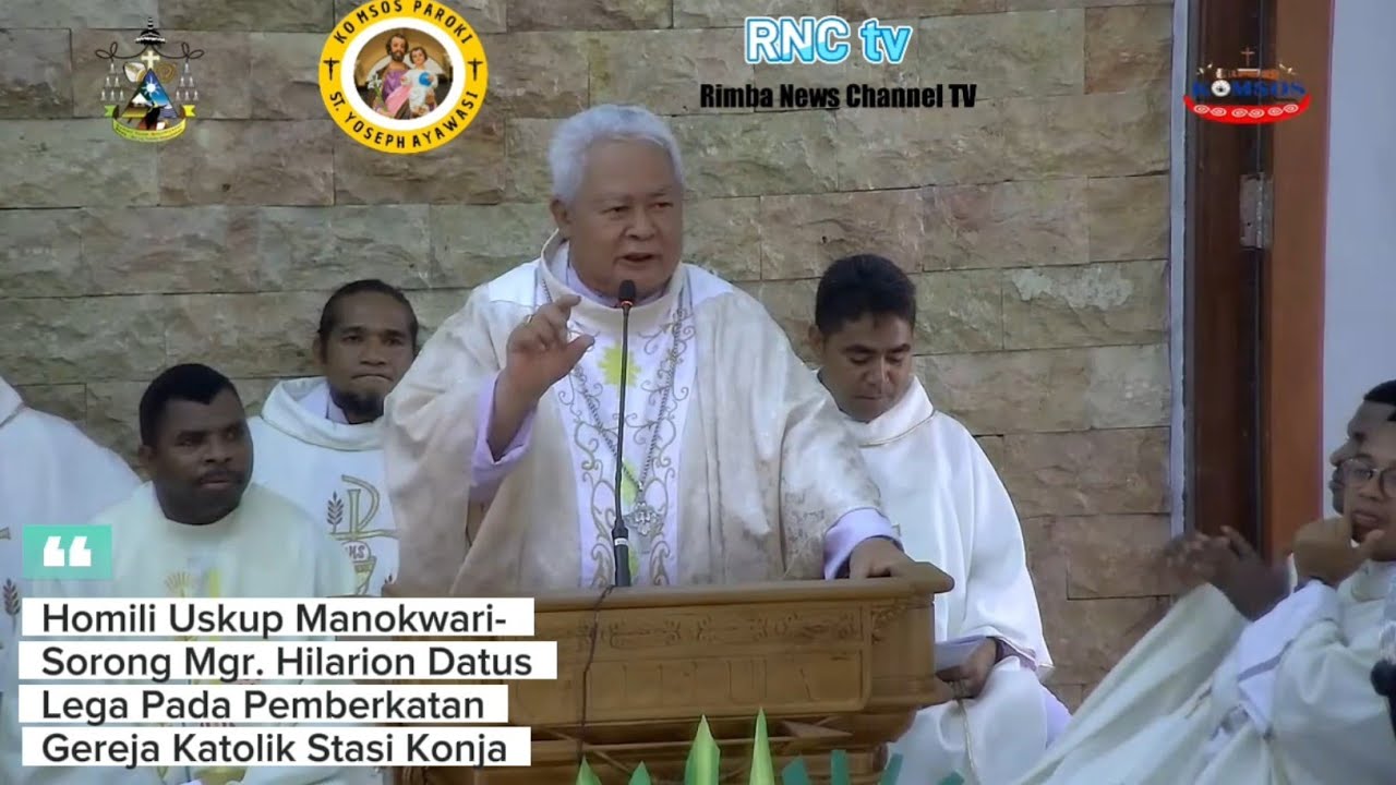 Homili Uskup Hilaron Datus Lega Pada Acara Pemberkatan Gereja Katolik Stasi Yohanes Rasul Konja 