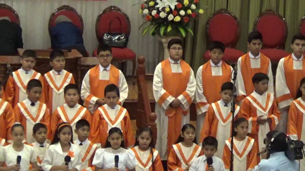 Coro de niños templo central del  MMM  Lima - Perú 8- 05- 2016