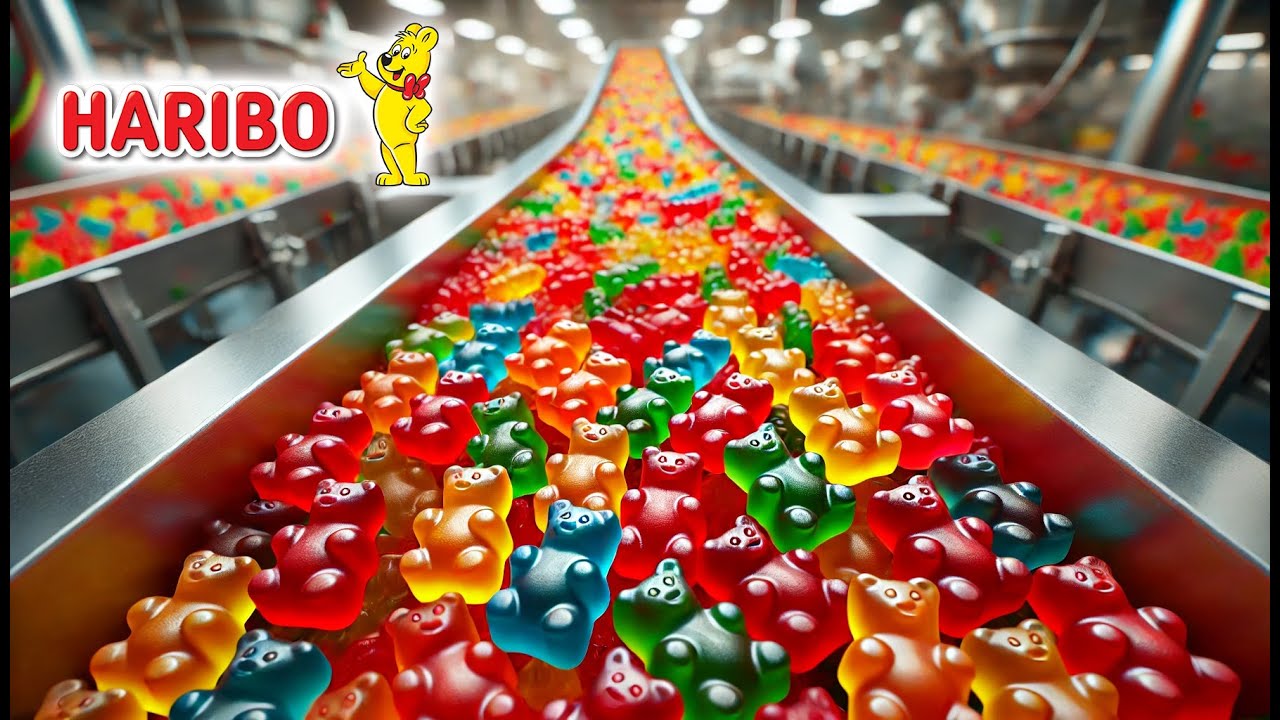 How Millions of Gummy Bears Are Made in a Factory | Gummy Bears Factory Process