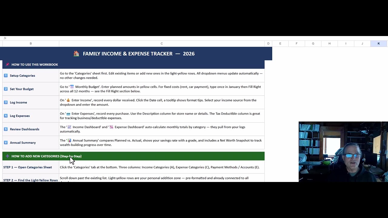 🏠 Family Income & Expense Tracker 2026 | Simple Tool to Budget, Track & Build Net Worth
