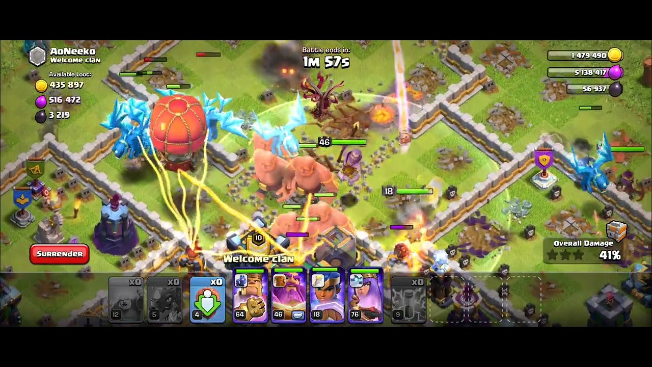 Coc new troops attack 📈 #clashofclans #coc #new #games #top 